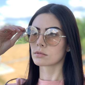 saline.com.br oculos de sol redondo suzan marrom transparente 3
