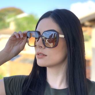 saline.com.br oculos de sol quadrado tina marrom fosco