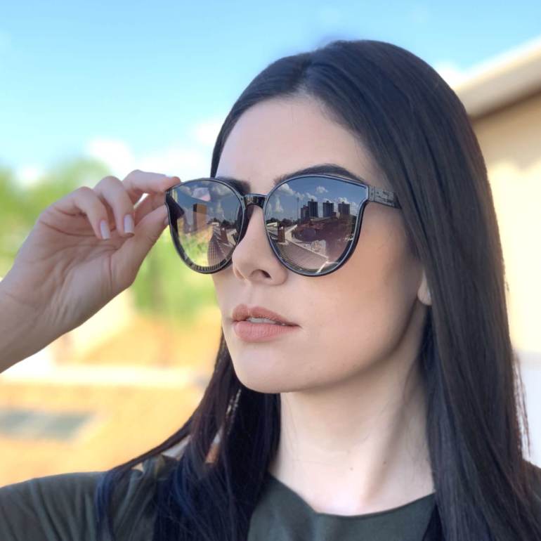 saline.com.br oculos de sol redondo carol preto