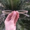 saline.com.br armacao de grau gatinho naty rosa transparente 3