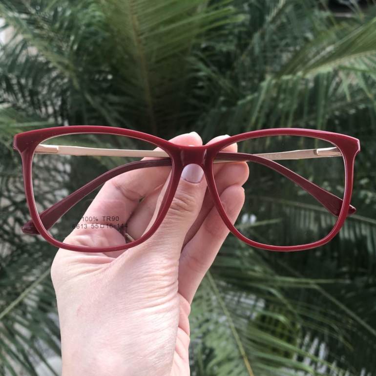 saline.com.br armacao de grau retangular sabrina 2 0 vermelha 3
