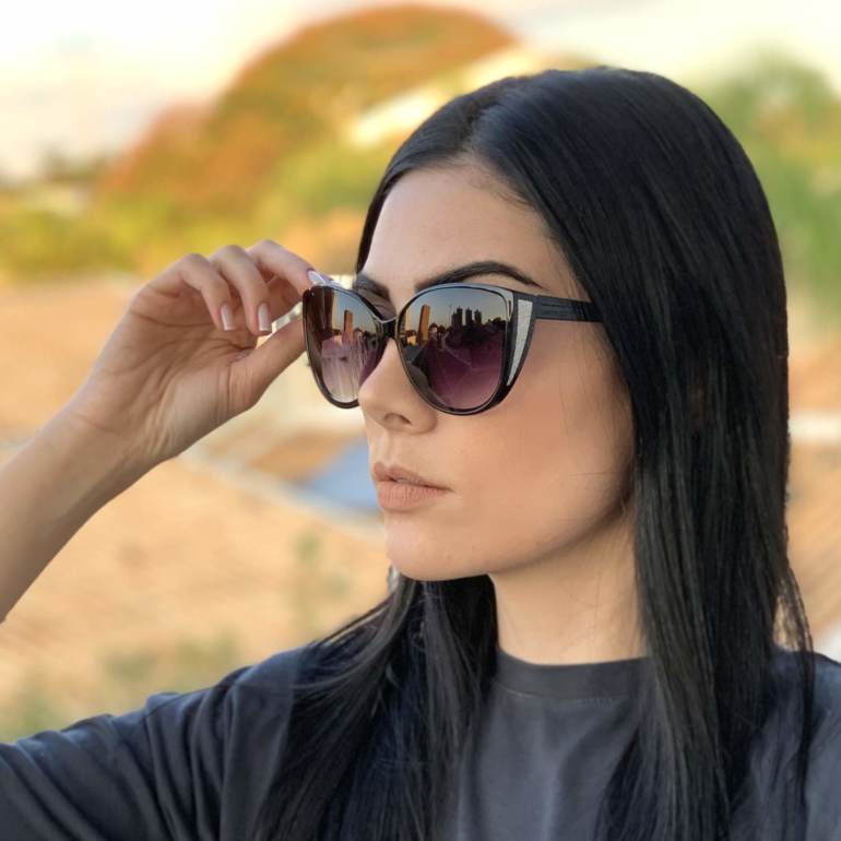 saline.com.br oculos de sol gatinho jaque preto