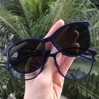 saline.com.br armacao de grau 2 em 1 gatinho azul com tartaruga 2