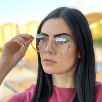 saline.com.br armacao de grau redonda eva azul transparente 2