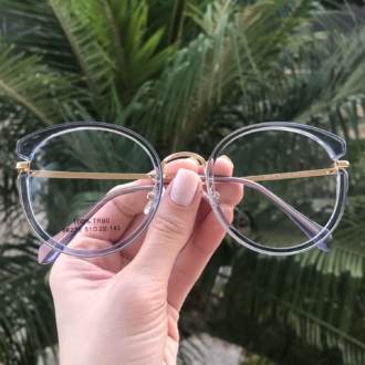 saline.com.br armacao de grau redonda eva azul transparente 3