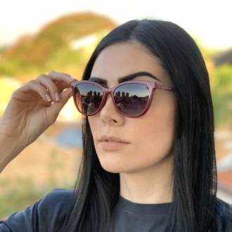 saline.com.br oculos de grau 2 em 1 gatinho new vinho