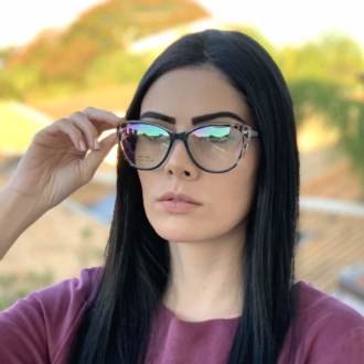 saline.com.br oculos de grau gatinho azul com tartaruga dina 1
