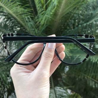 saline.com.br oculos de grau gatinho azul com tartaruga dina 4
