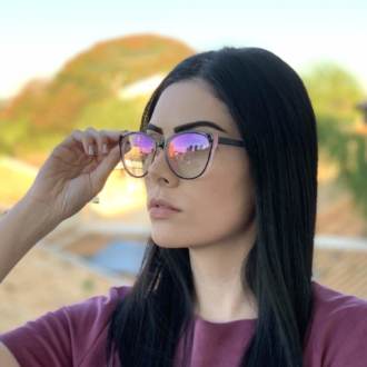 saline.com.br oculos de grau gatinho preto com rosa dina 2