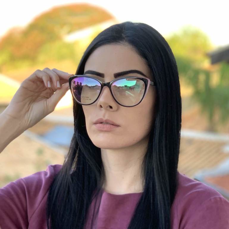 saline.com.br oculos de grau gatinho preto com rosa dina 3