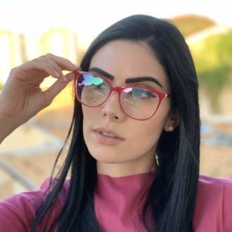 saline.com.br oculos de grau gatinho vermelho com transparente ste 1