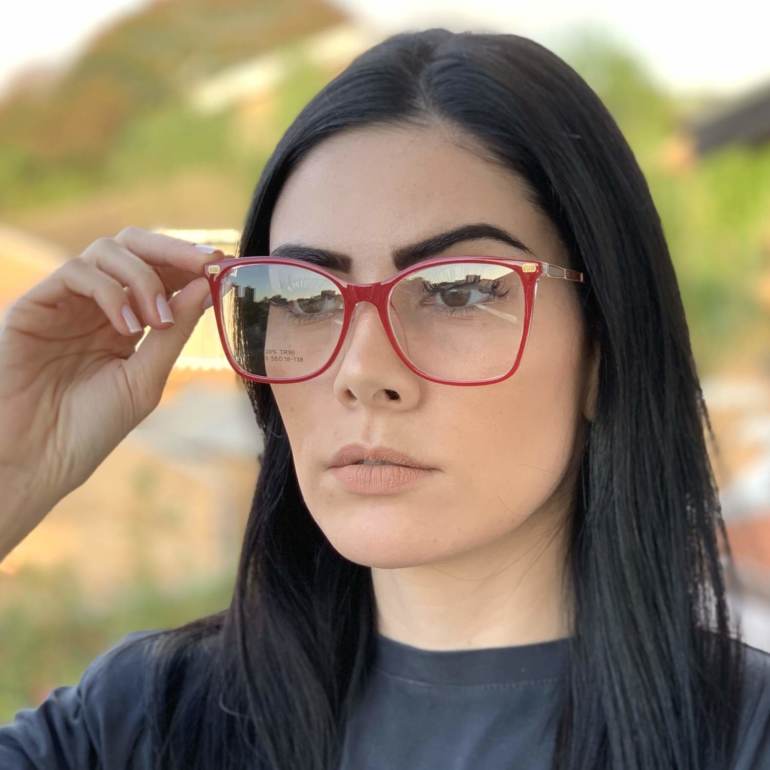 saline.com.br oculos de grau quadrado vermelho com transparente lori 1