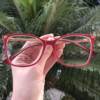 saline.com.br oculos de grau quadrado vermelho com transparente lori 3