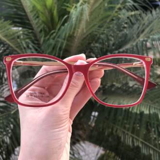 saline.com.br oculos de grau quadrado vermelho com transparente lori 3
