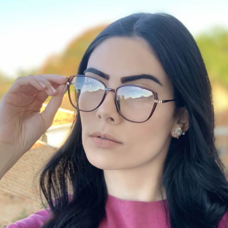 saline.com.br oculos de grau retangular marrom alice 2
