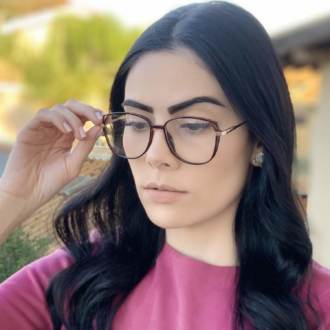 saline.com.br oculos de grau retangular marrom alice