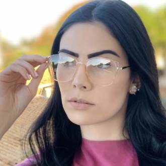 saline.com.br oculos de grau retangular rose transparente alice 1