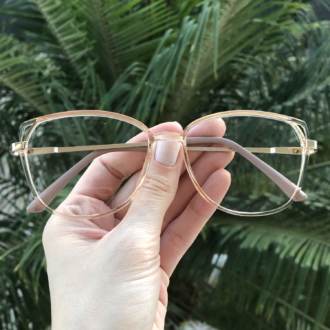 saline.com.br oculos de grau retangular rose transparente alice 2