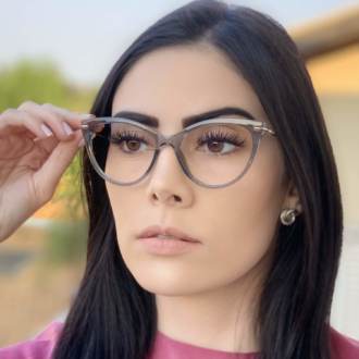 safine com br oculos de grau gatinho cinza transparente katy 1
