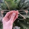 safine com br oculos de grau gatinho dourado transparente katy