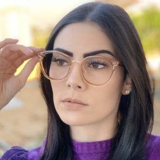 safine com br oculos de grau gatinho marrom transparente bel 4