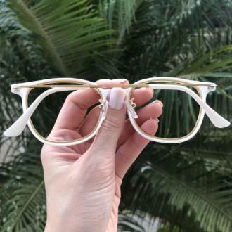 safine com br oculos de grau quadrado branco duda 1