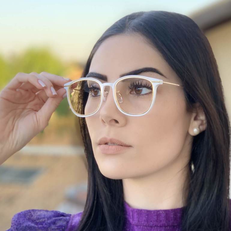 safine com br oculos de grau quadrado branco duda 2