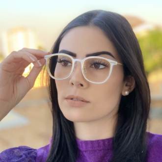 safine com br oculos de grau quadrado branco duda 4