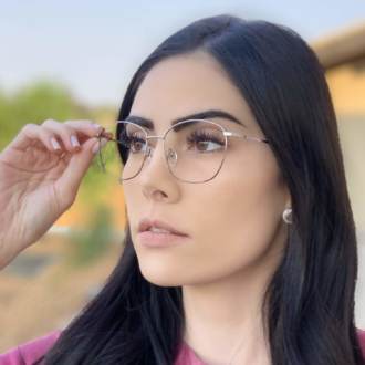 safine com br oculos de grau quadrado prata lila 1