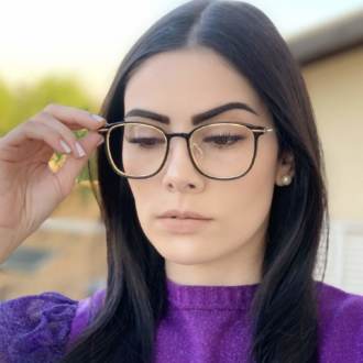 safine com br oculos de grau quadrado preto duda 2
