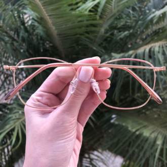 safine com br oculos de grau quadrado rose lila