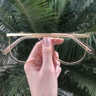 safine com br oculos de grau redondo rose transparente ariana 1