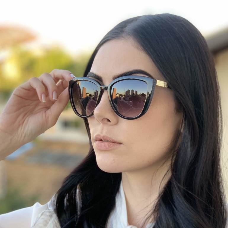 safine com br oculos de sol gatinho preto paty