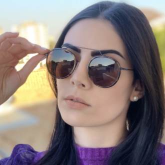 safine com br oculos de sol redondo marrom com tartaruga ivy new 2