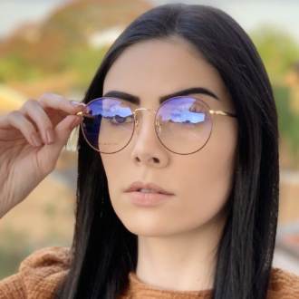 saline.com.br oculos de grau redondo dourado com marsala raissa 2