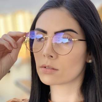 saline.com.br oculos de grau redondo dourado com marsala raissa 3