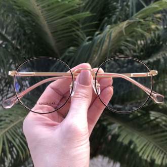 saline.com.br oculos de grau redondo dourado com marsala raissa