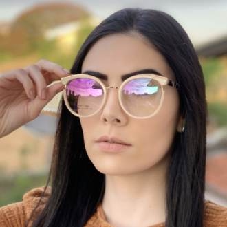 saline.com.br oculos de grau redondo nude com tartaruga eva 2 0 3