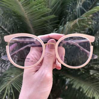 saline.com.br oculos de grau redondo nude com tartaruga eva 2 0