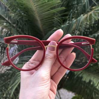 saline.com.br oculos de grau redondo vermelho eva 2 0 1