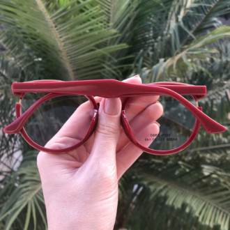 saline.com.br oculos de grau redondo vermelho eva 2 0