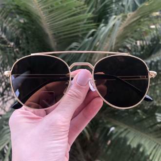 saline.com.br oculos de sol aviador tifany dourado com preto copia
