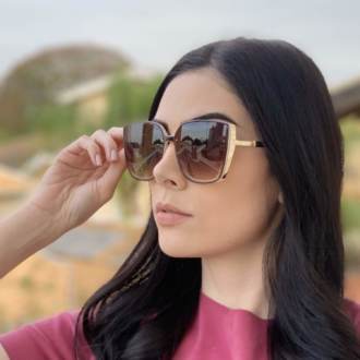 saline.com.br oculos de sol quadrado marrom com nude anita