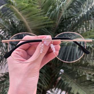 safine com br oculos 2 em 1 redondo preto fosco com dourado lolo 5
