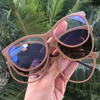 safine com br oculos de grau 3 em 1 gatinho new nude