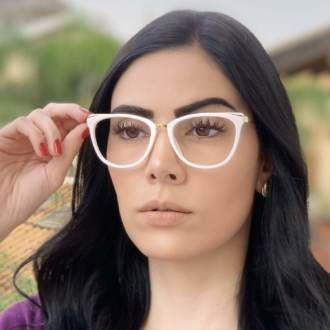 safine com br oculos de grau gatinho branco fran 1