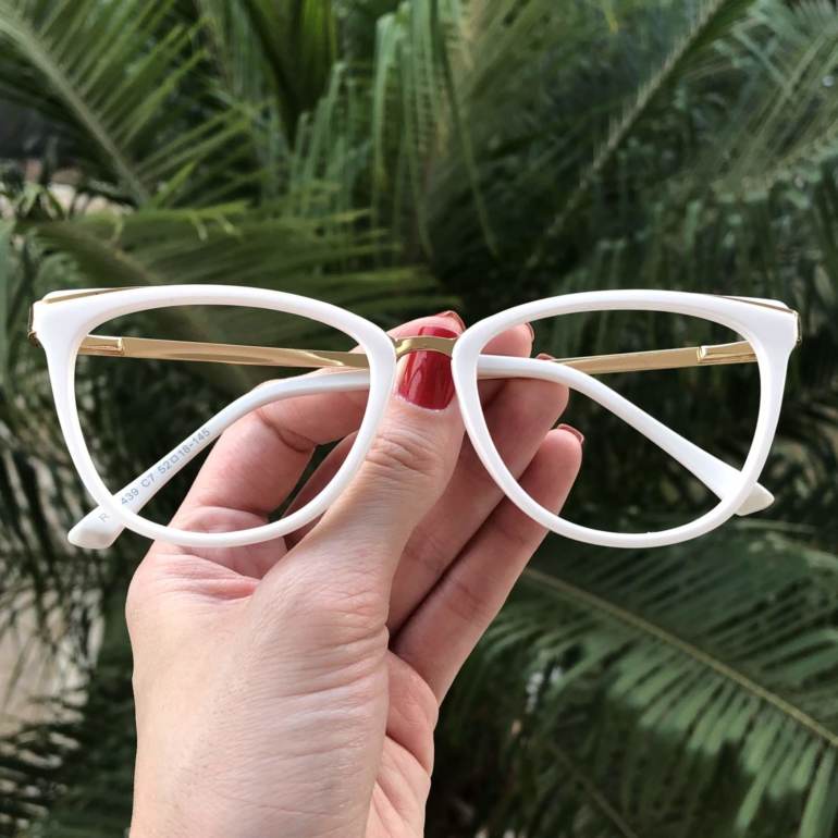 safine com br oculos de grau gatinho branco fran 3