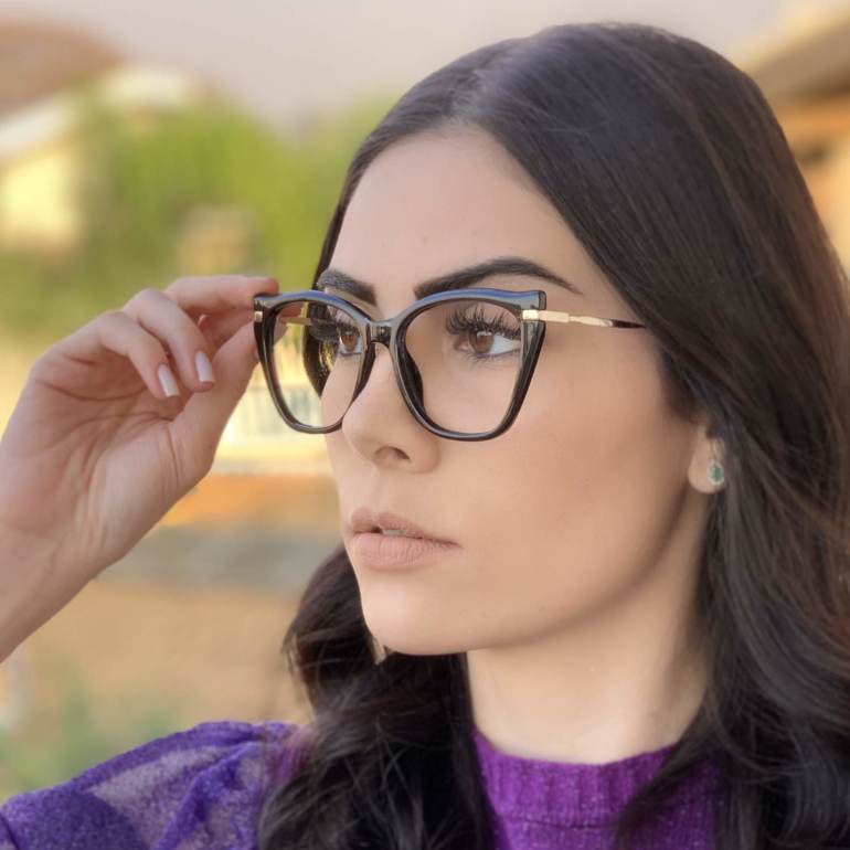 safine com br oculos de grau gatinho preto bela 2