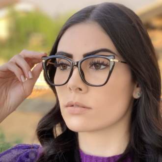 safine com br oculos de grau gatinho preto bela 3