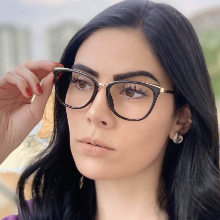 safine com br oculos de grau gatinho preto fran 4